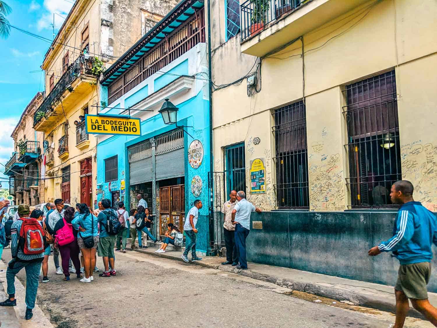 Bodeguita del Medio in Havana in Havana is one of the tourist spots for Hemingway in Cuba.