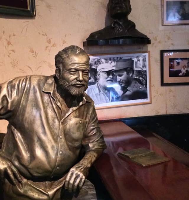 Floridita in Havana in Havana is one of the tourist spots for Hemingway in Cuba.