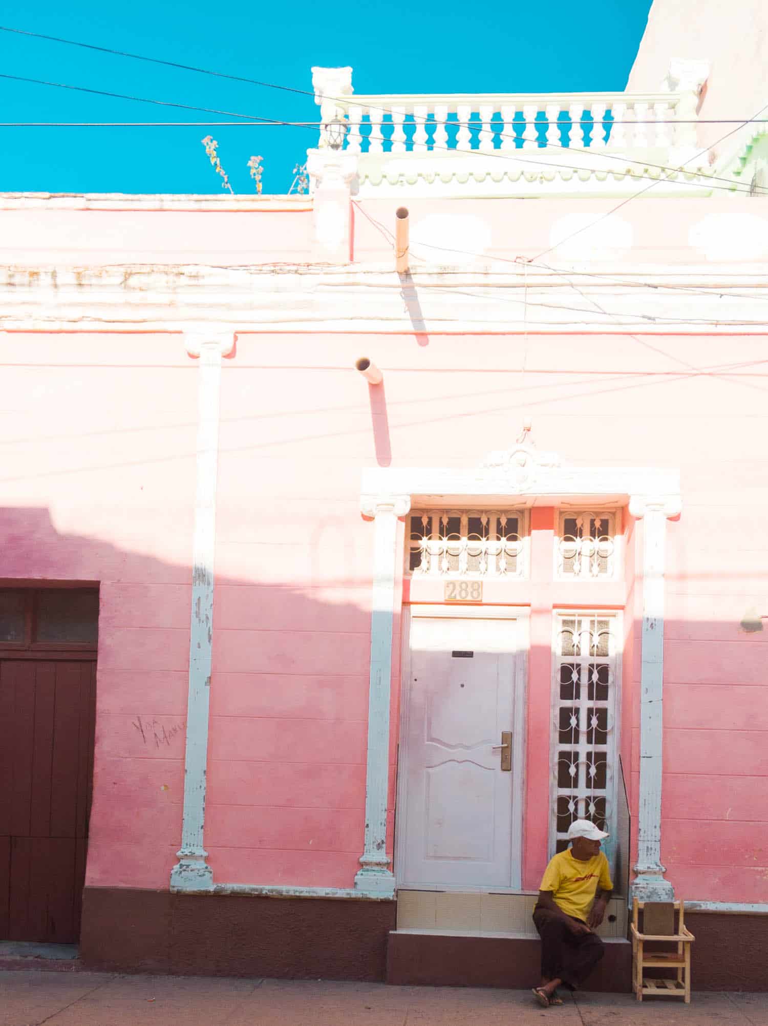 Trinidad Cuba pink house.