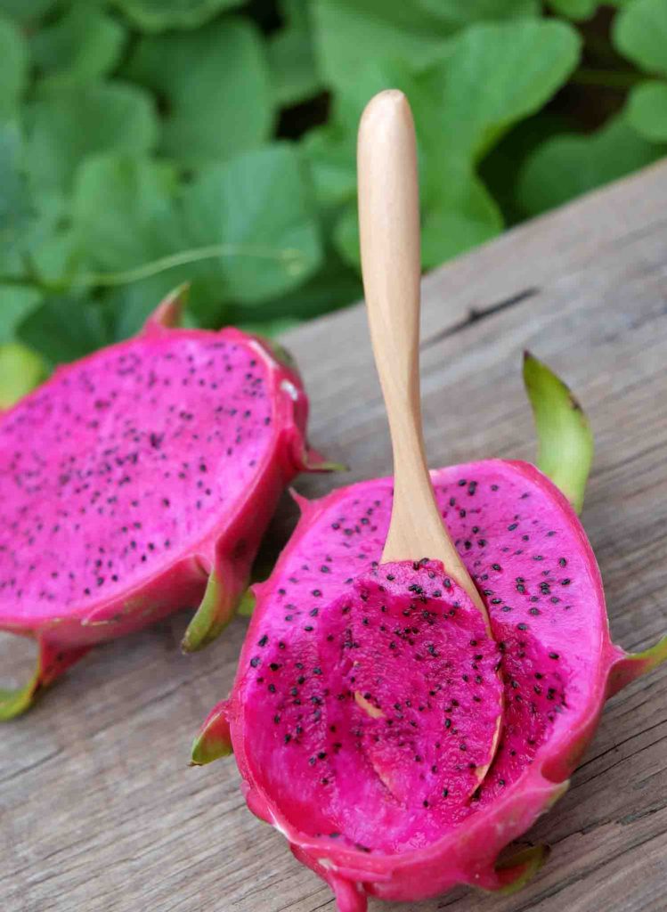 Pitaya in Costa Rica is a dragonfruit with a pink or white interior.