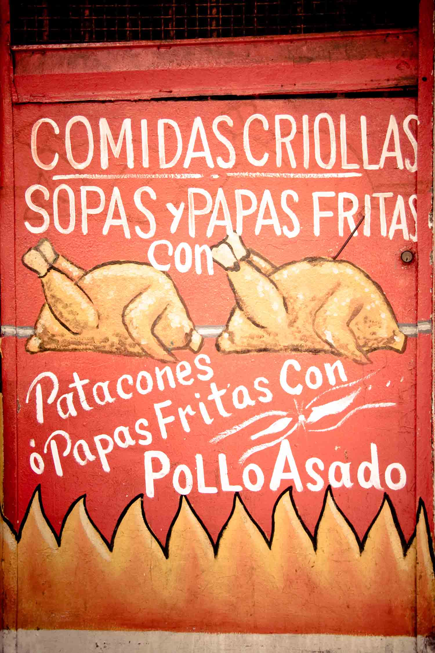 Panamanian food includes lots of street options and fast food like pollo asado.