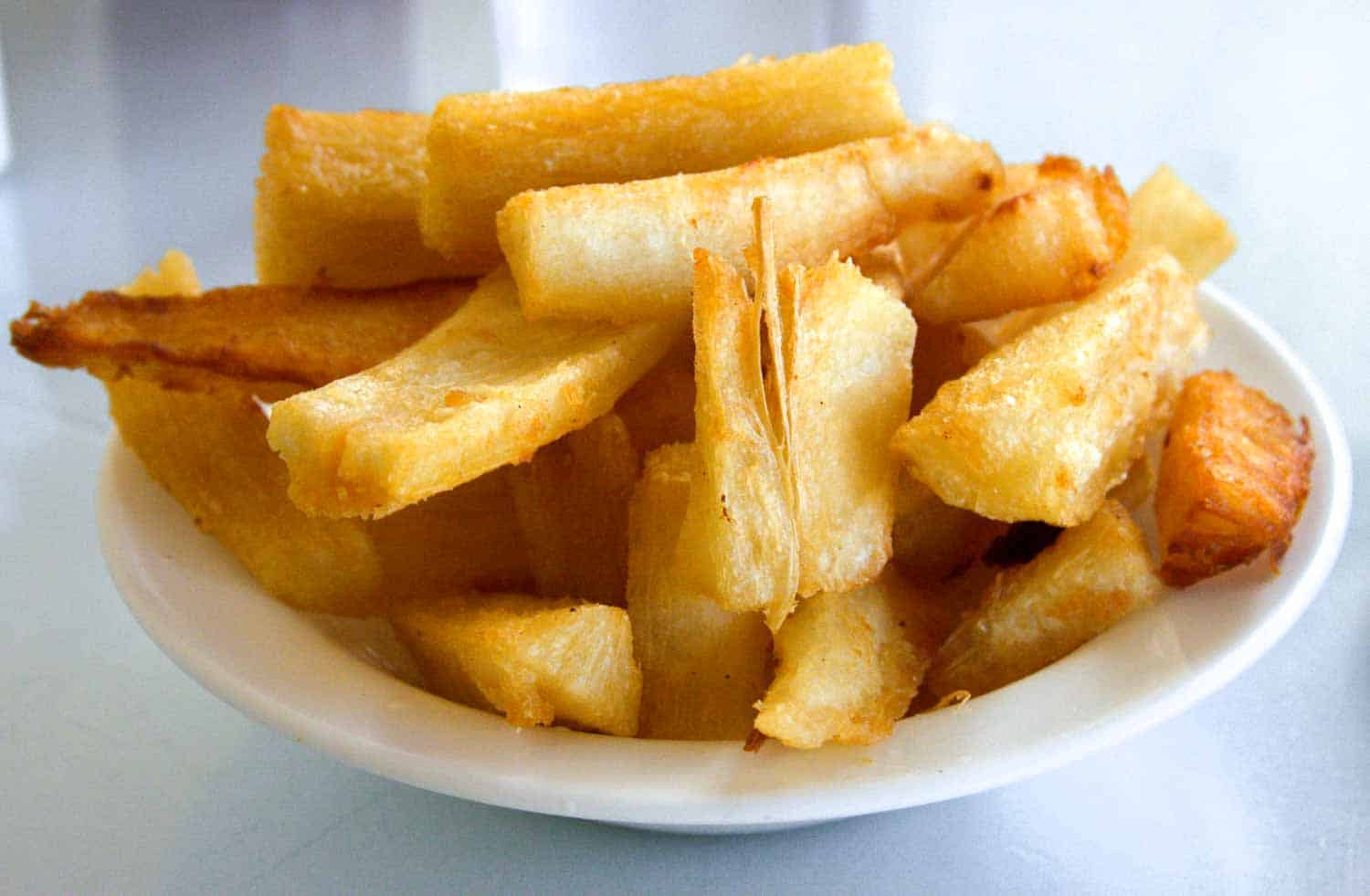 Panama food: yuca frita is fried yuca as known as cassava in some countries.