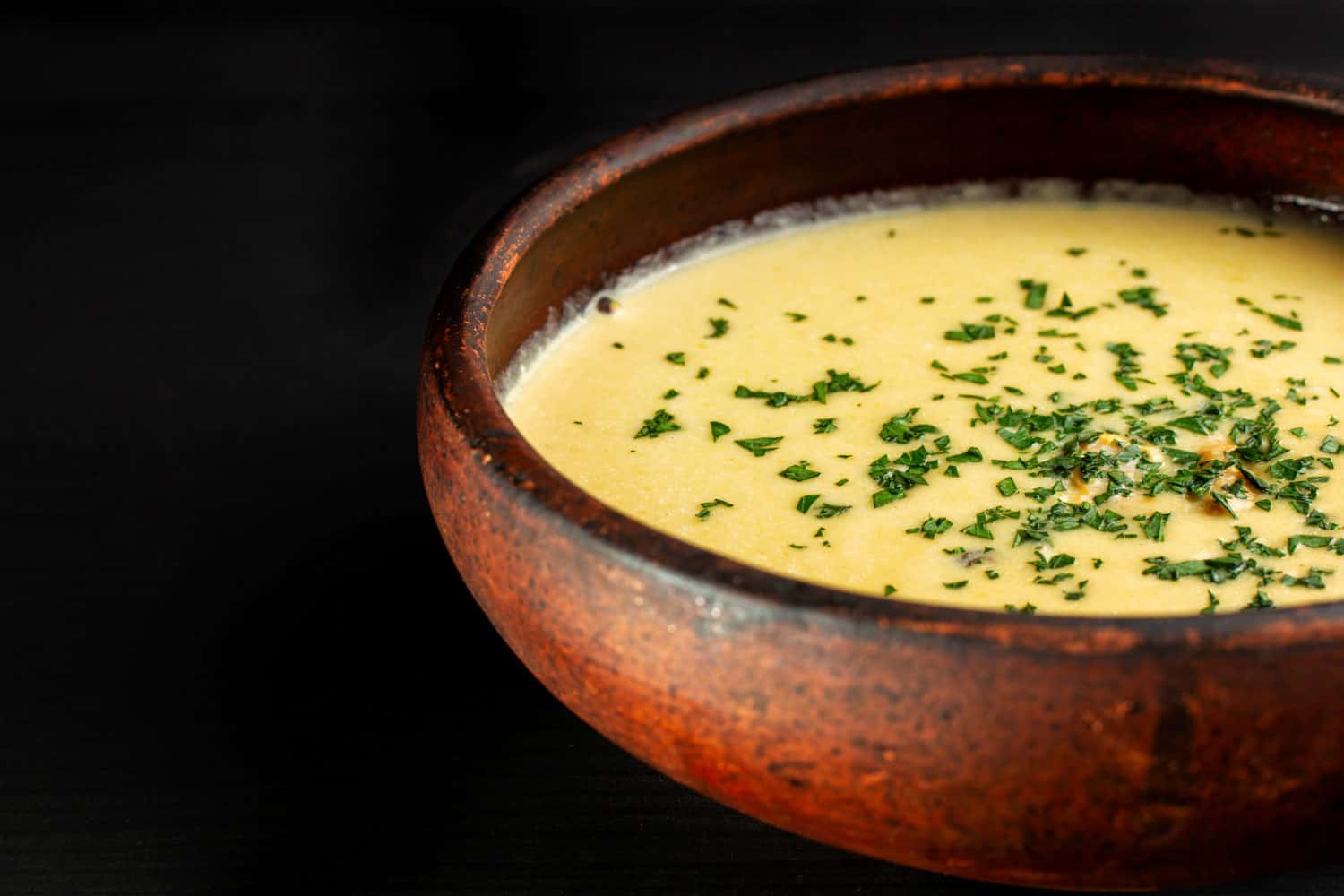 Pejibaye soup in Costa Rica.