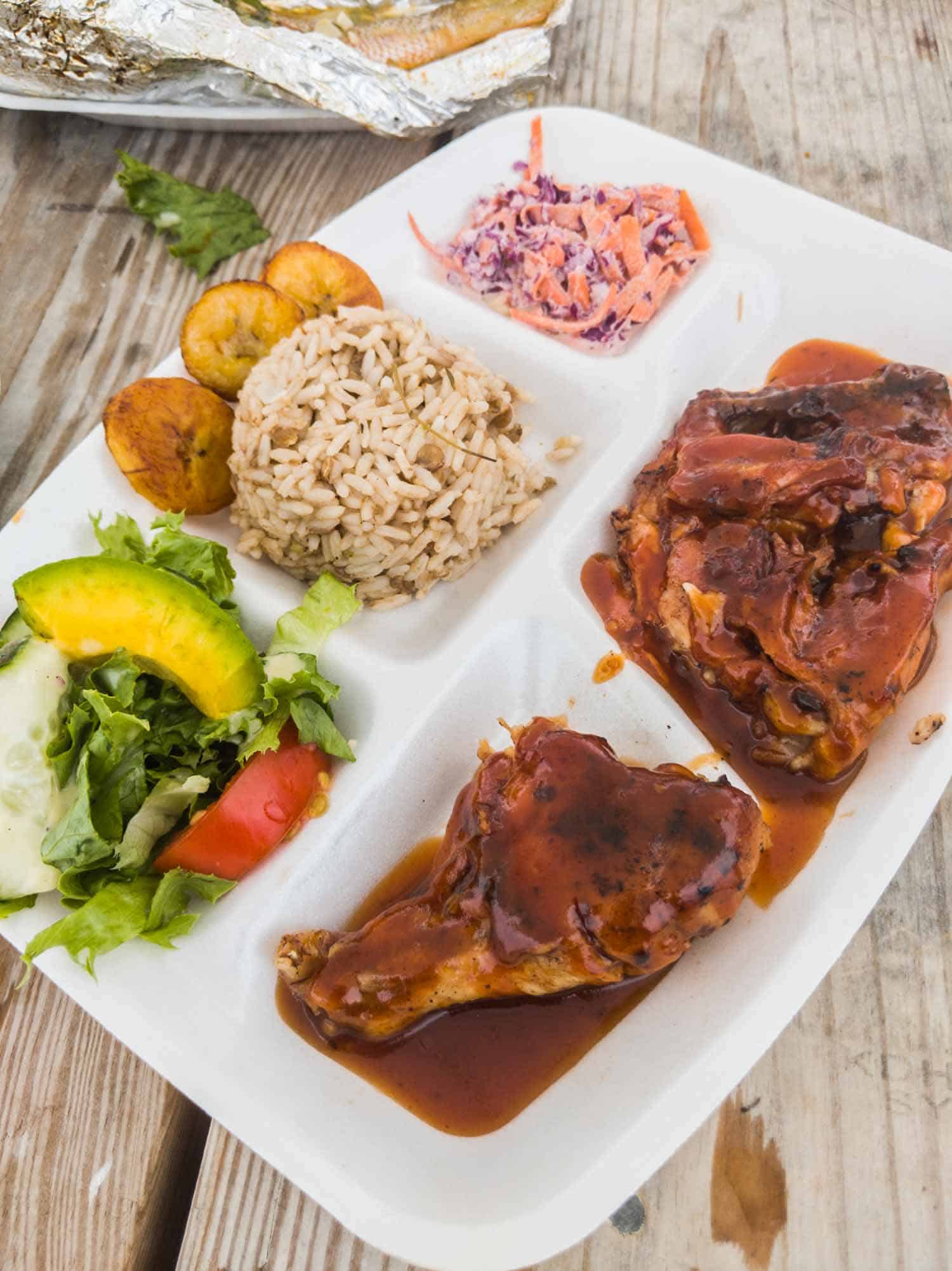 Barbecue chicken from Sunshine Shack in Anguilla