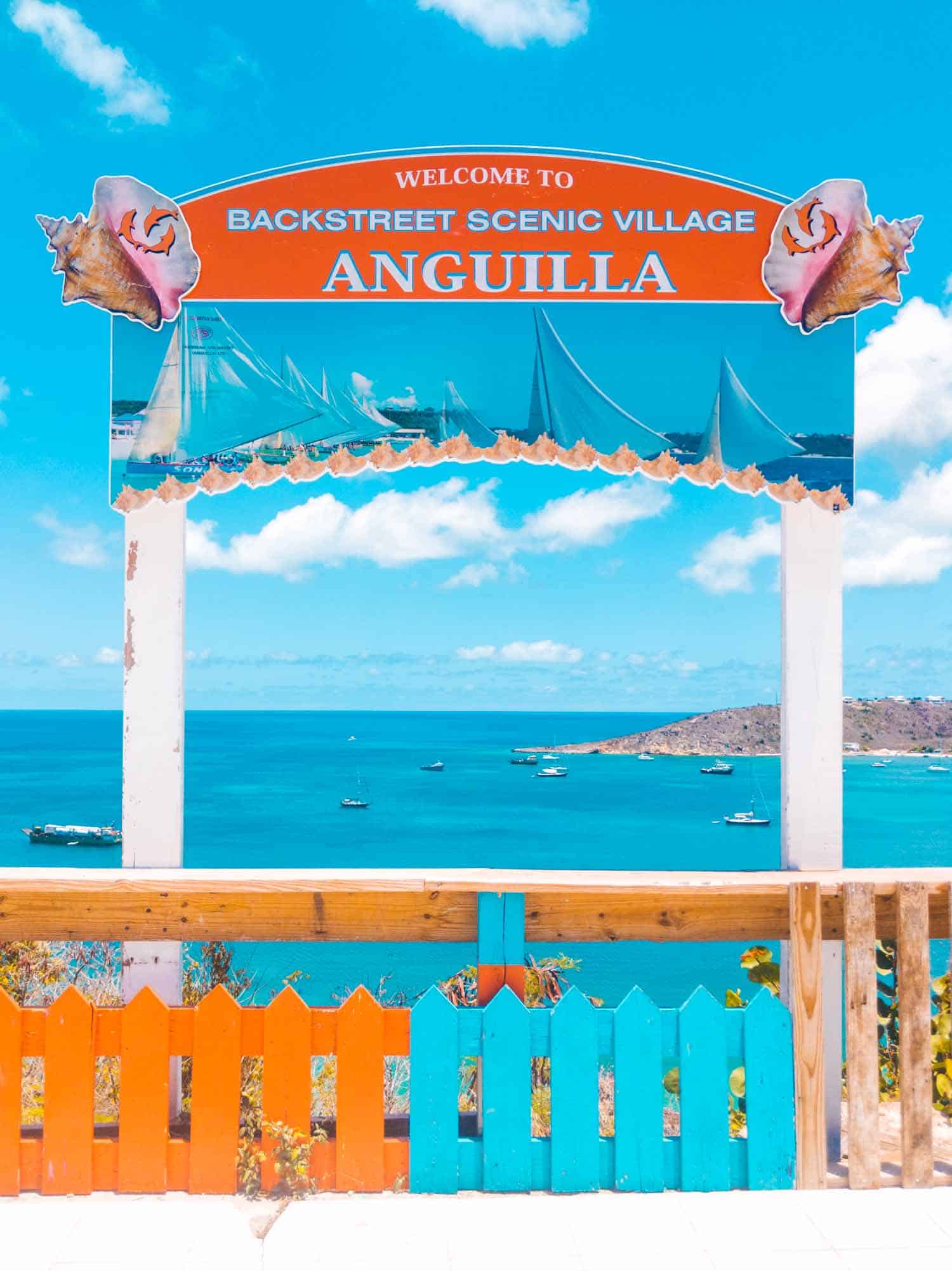 Anguilla island scenic view overlooking Sandy Ground