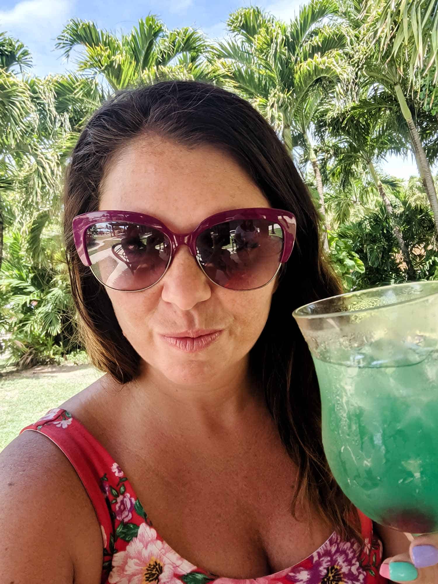 Tropical beach drink