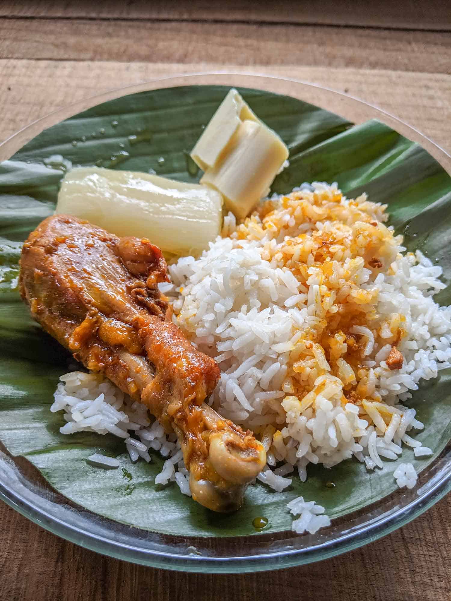 Arroz con pollo or chicken and rice in Costa Rica