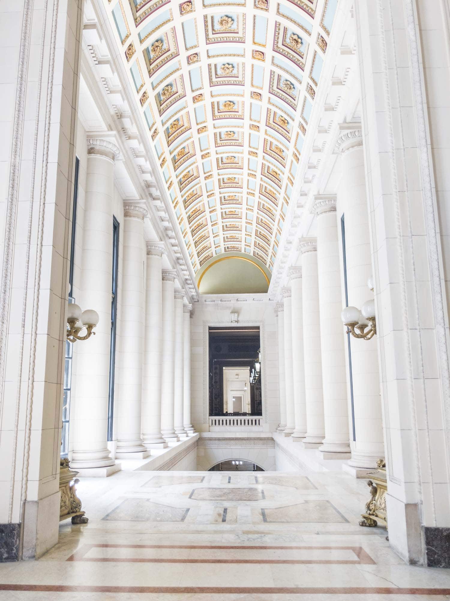 El Capitolio hallway in Havana Cuba