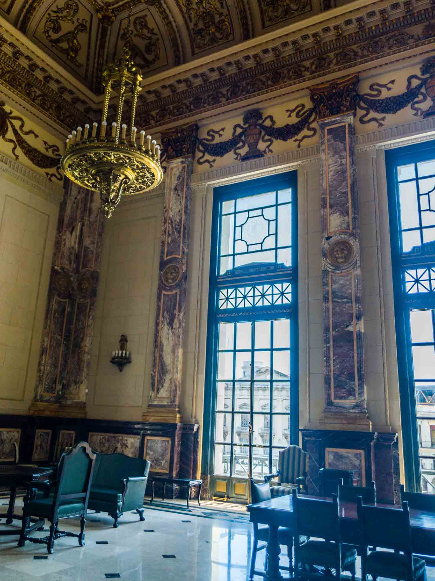 One of the rooms in El Capitolio, the capitol building in Havana Cuba