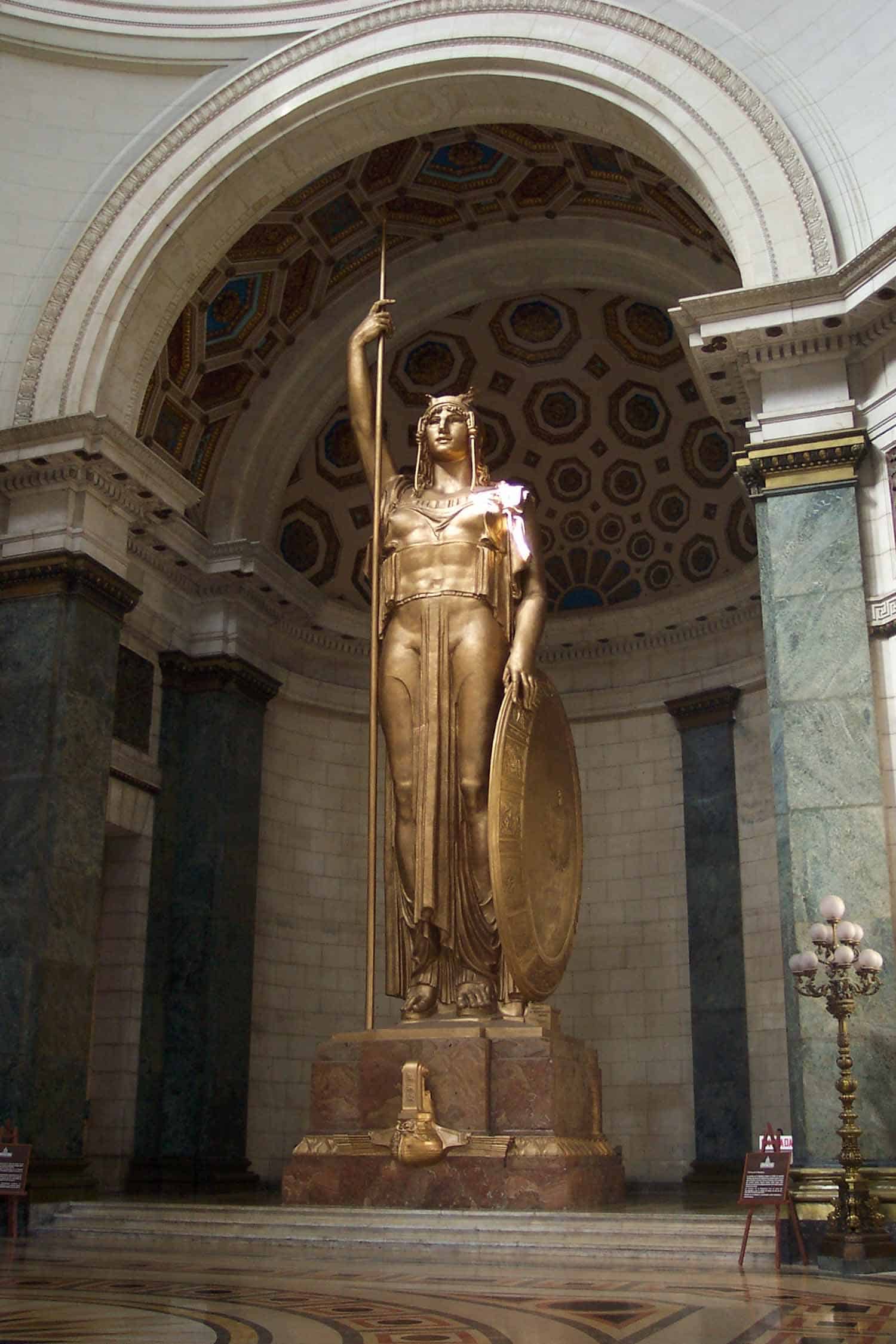 Statue of the Republica at the Capitol building in Havana Cuba