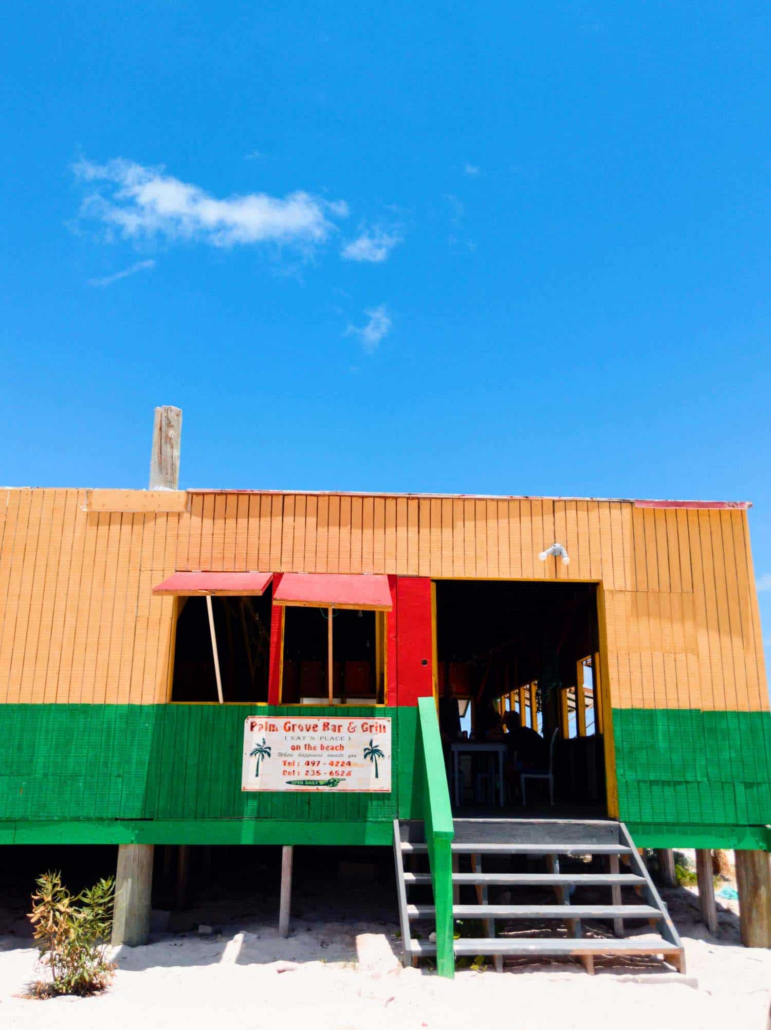 Palm Grove Restaurant exterior in Anguilla is also known as Nat's Place