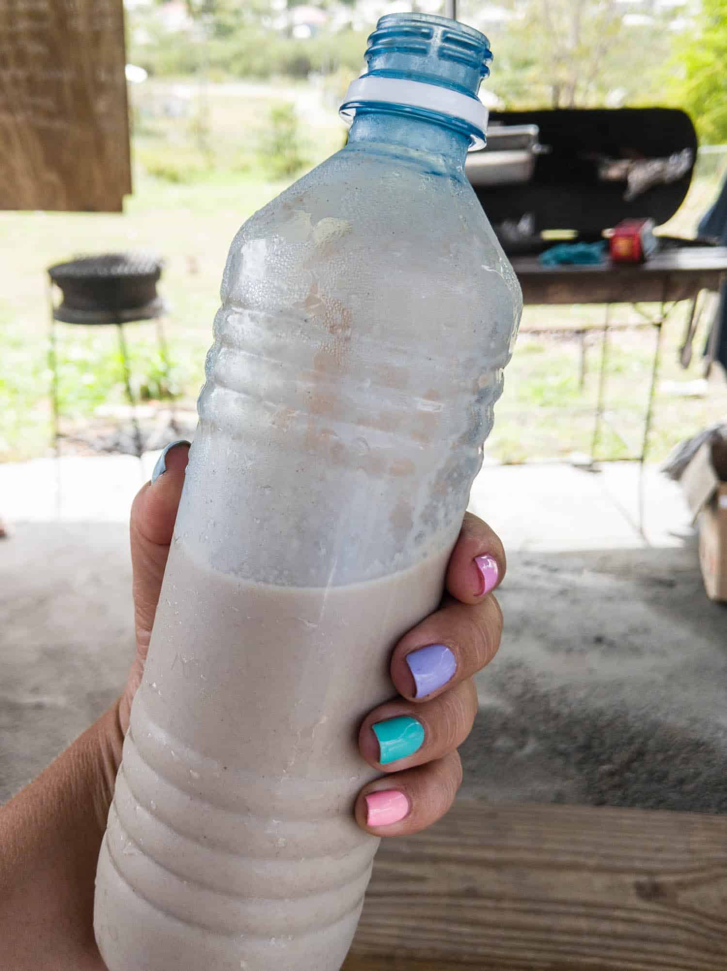 Peanut punch from Antigua island, Caribbean