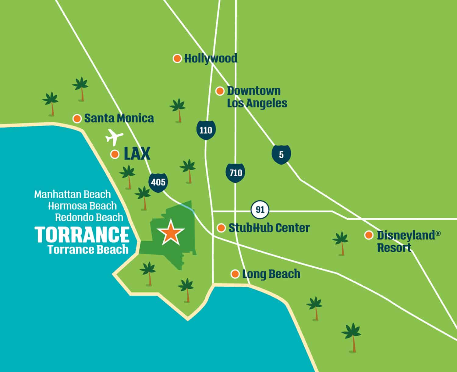 Map of Torrance California