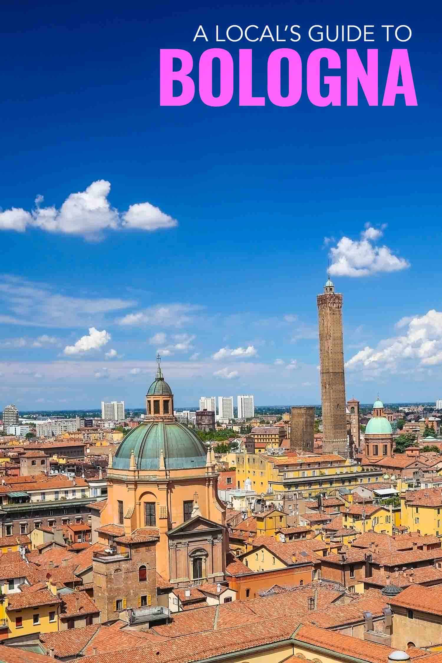 Rooftop view of Bologna Italy