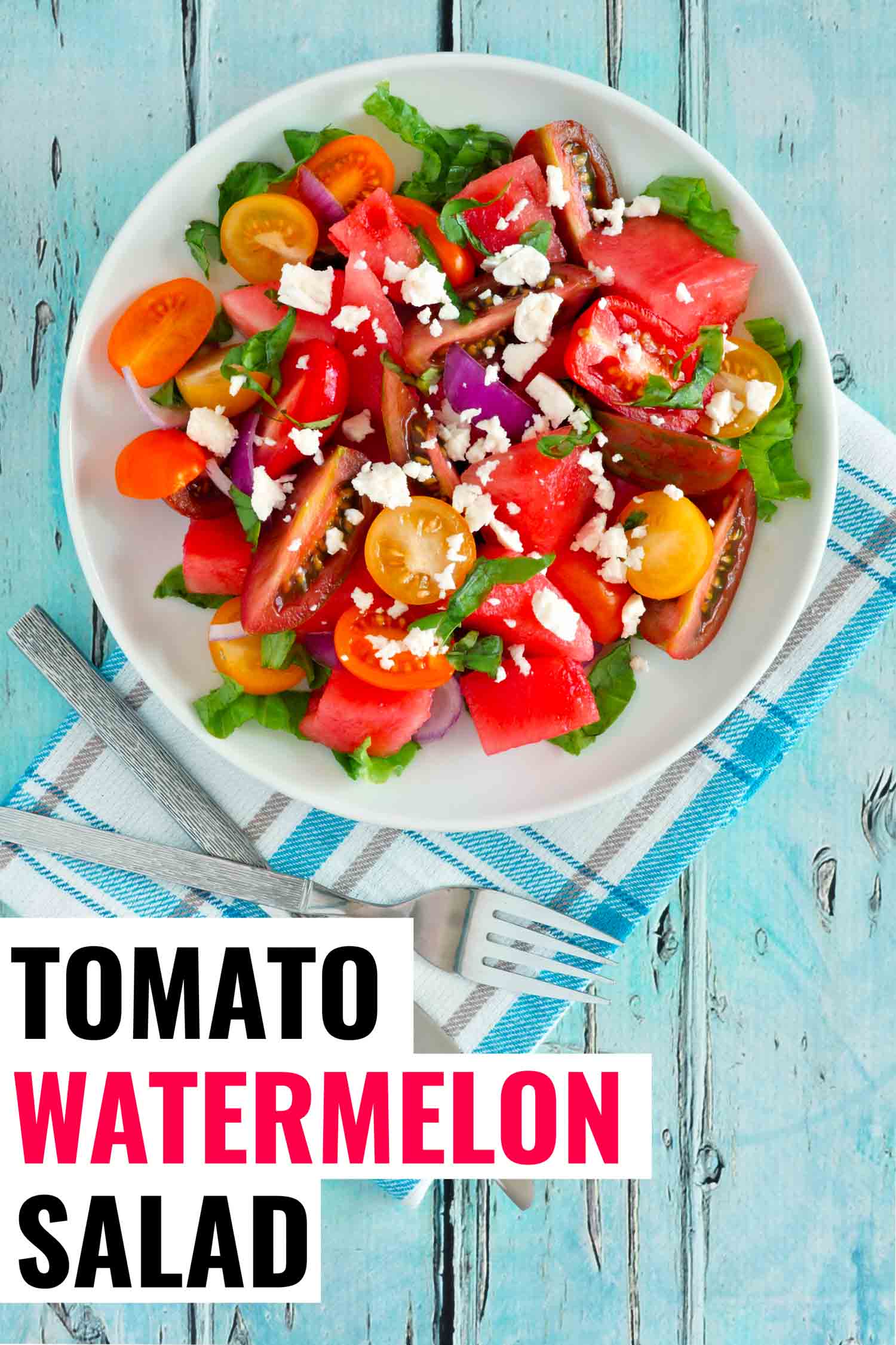 Heirloom tomato watermelon sald