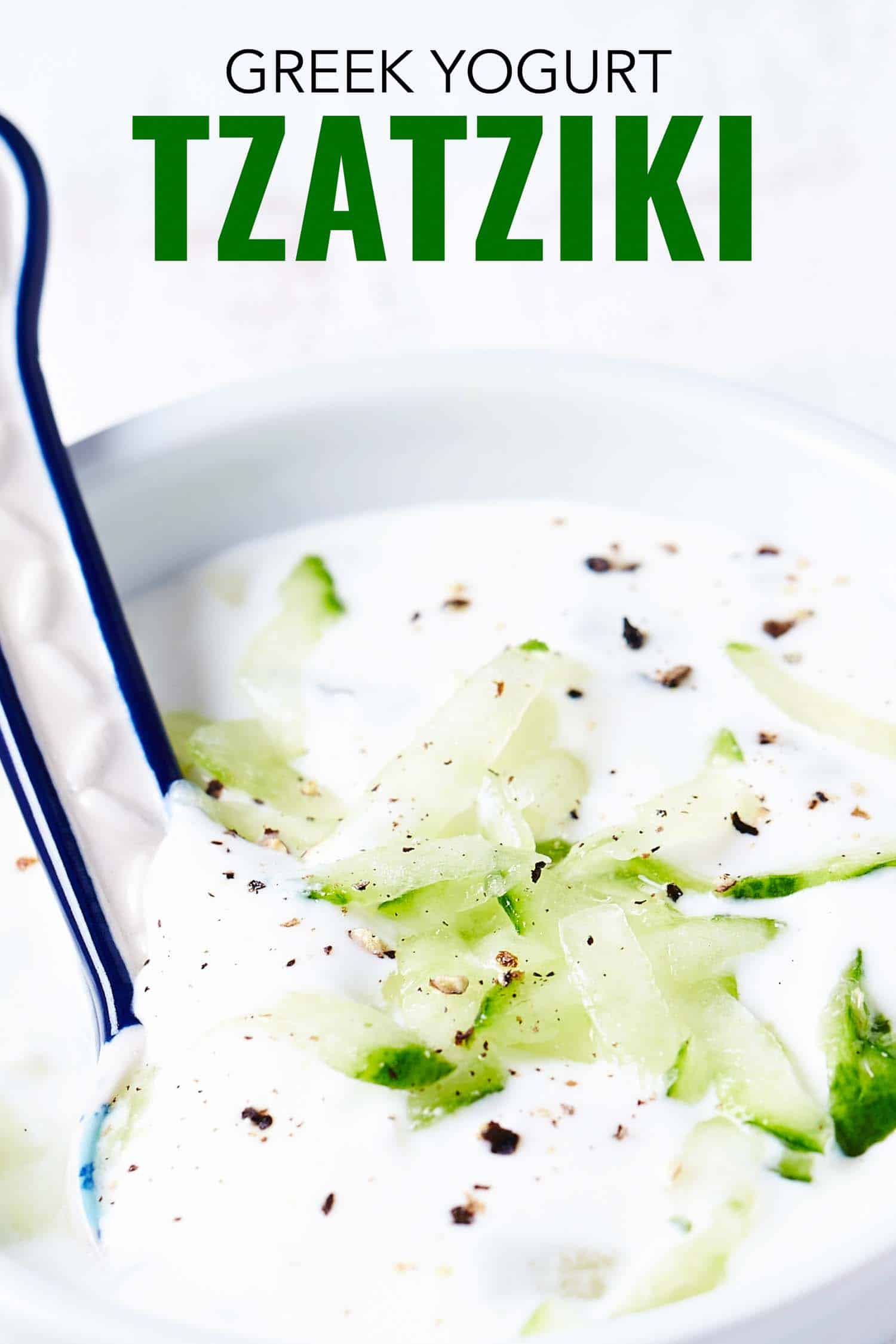 This healthy greek tzatziki recipe using greek yogurt is so easy to make you'll wonder why you ever bought it premade.