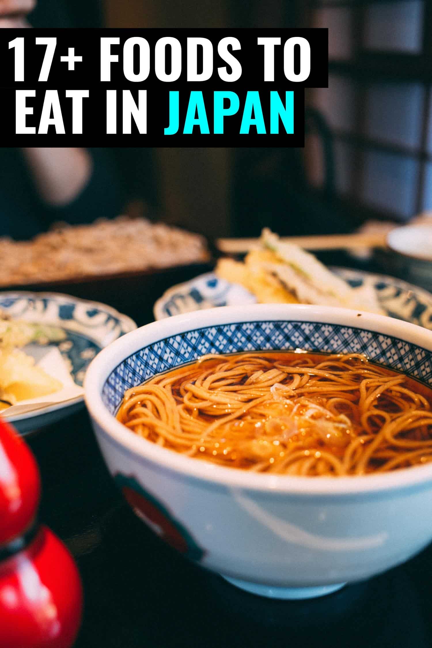 Ramen in a white bowl, a popular food to eat in Japan.