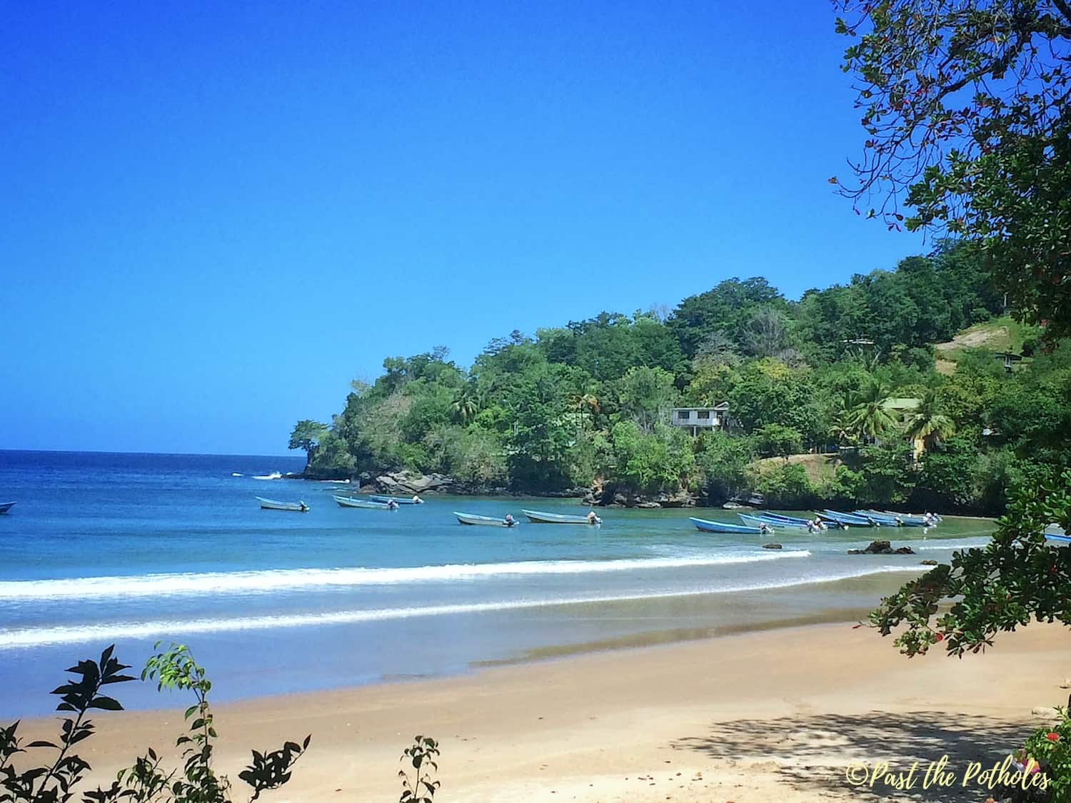 Las Cuevas Bay in Trinidad