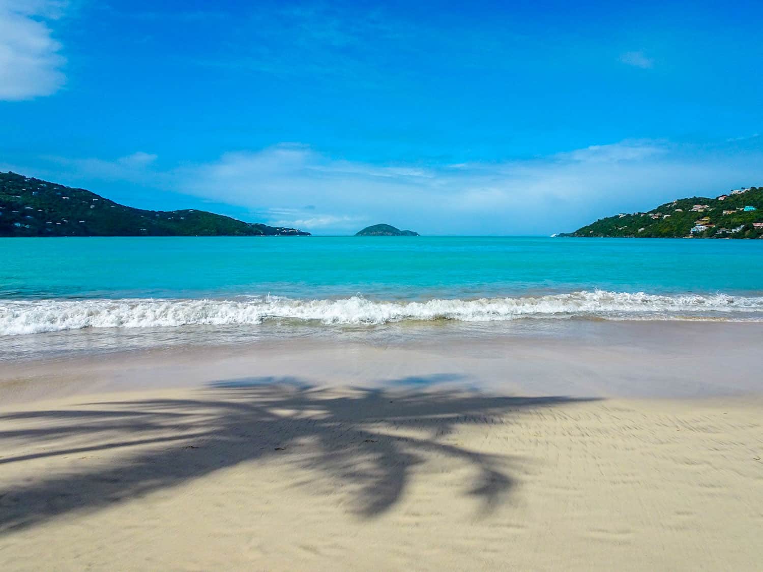 Magens Bay Beach in the US Virgin Islands in the Caribbean