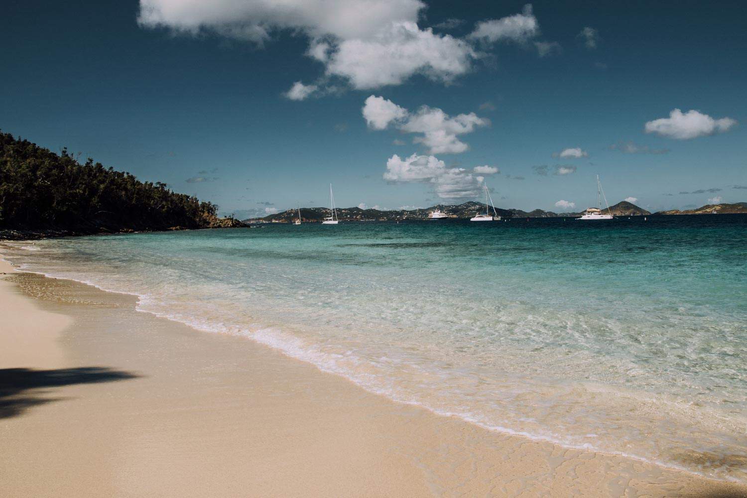 Salomon beach in the US Virgin Islands