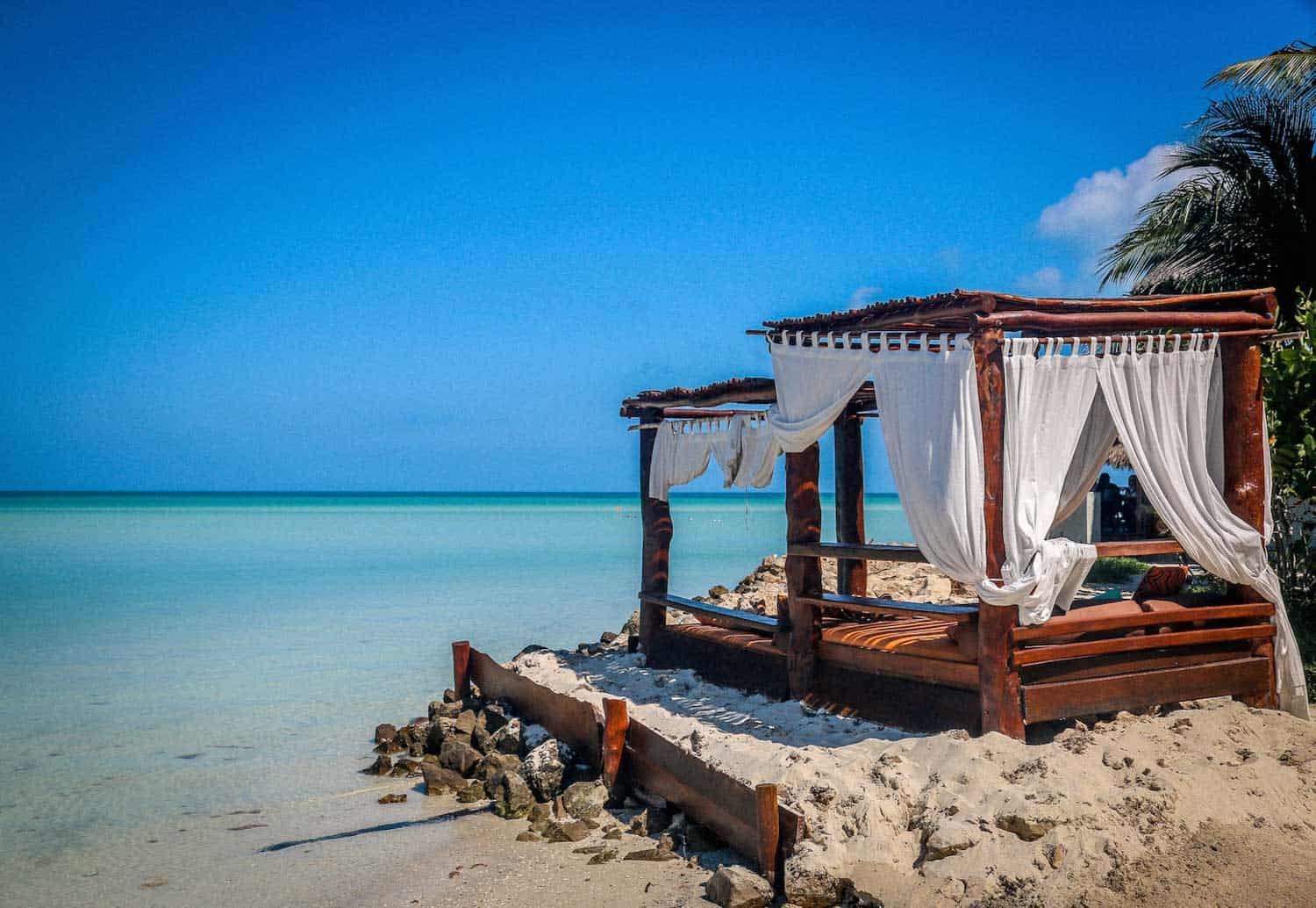 Cabana at Holbox Beach in Mexico. 