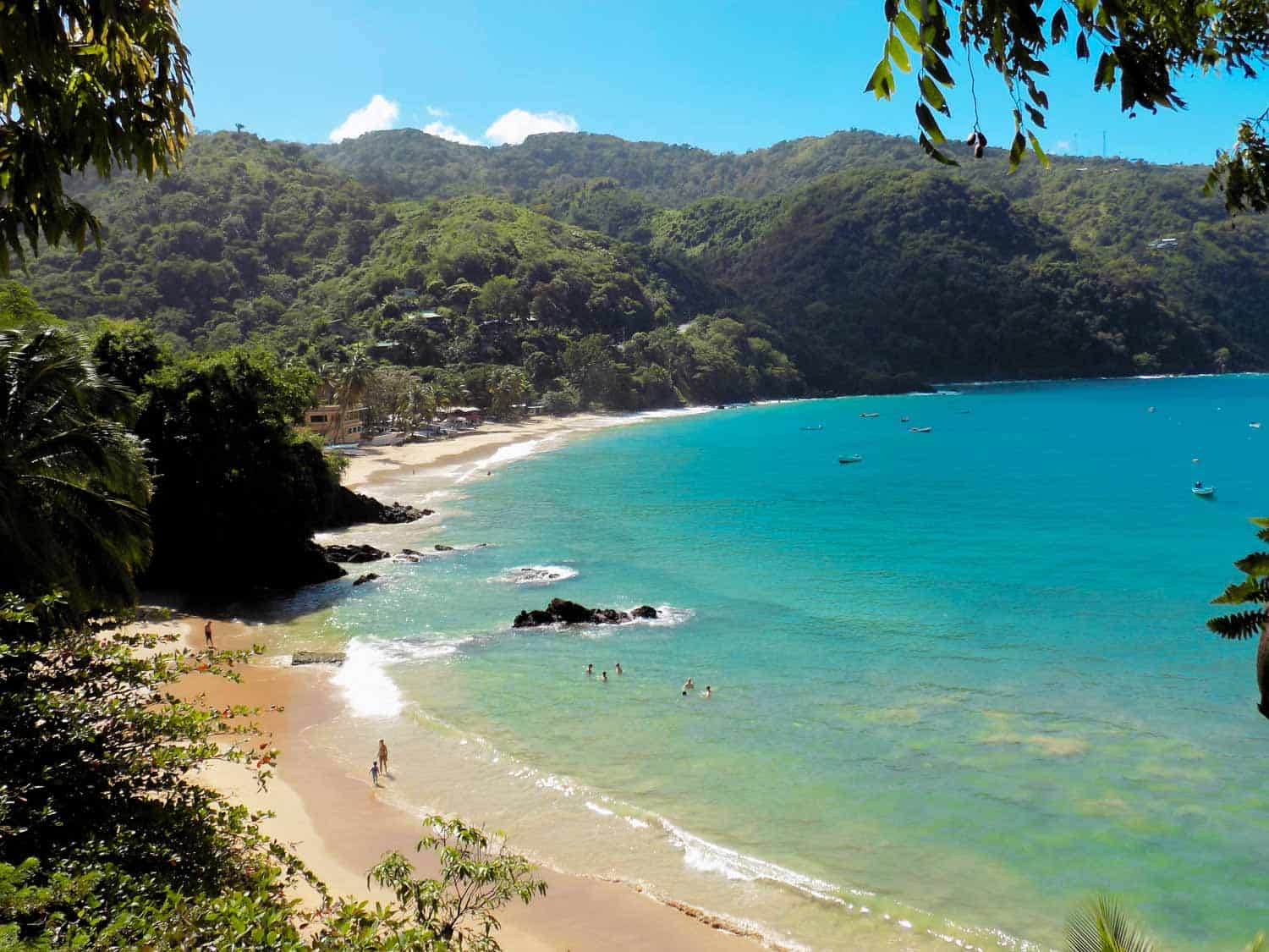 Castara Beach in the Caribbean island of Tobago