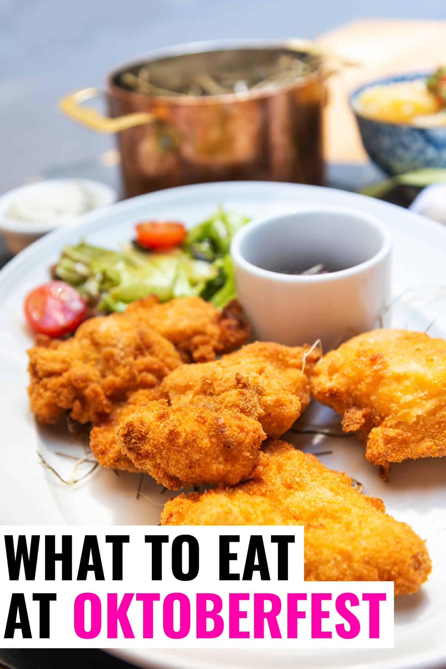 fried Schnitzel a popular Oktoberfest food