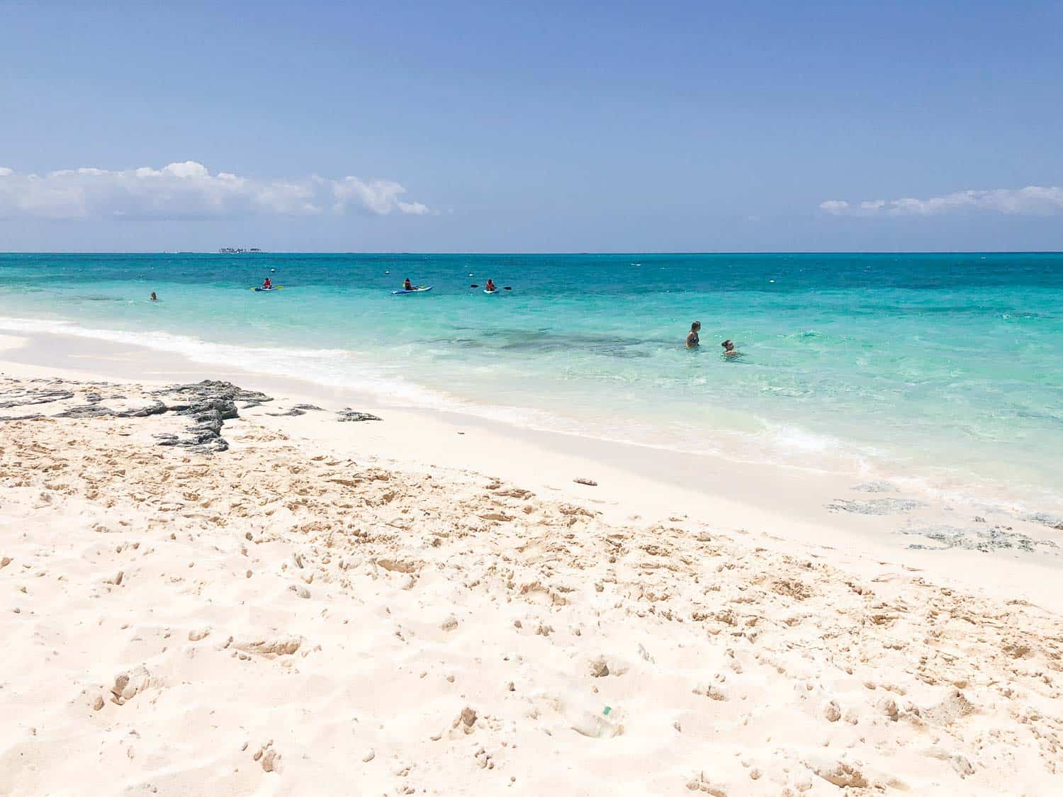 Rose Island Beach in the Bahamas on a sunny day