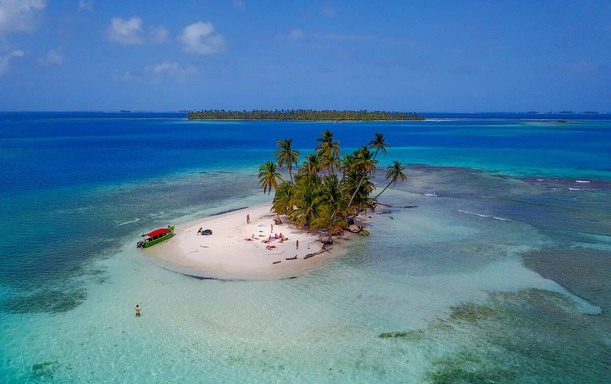 San Blas Islands aerial view