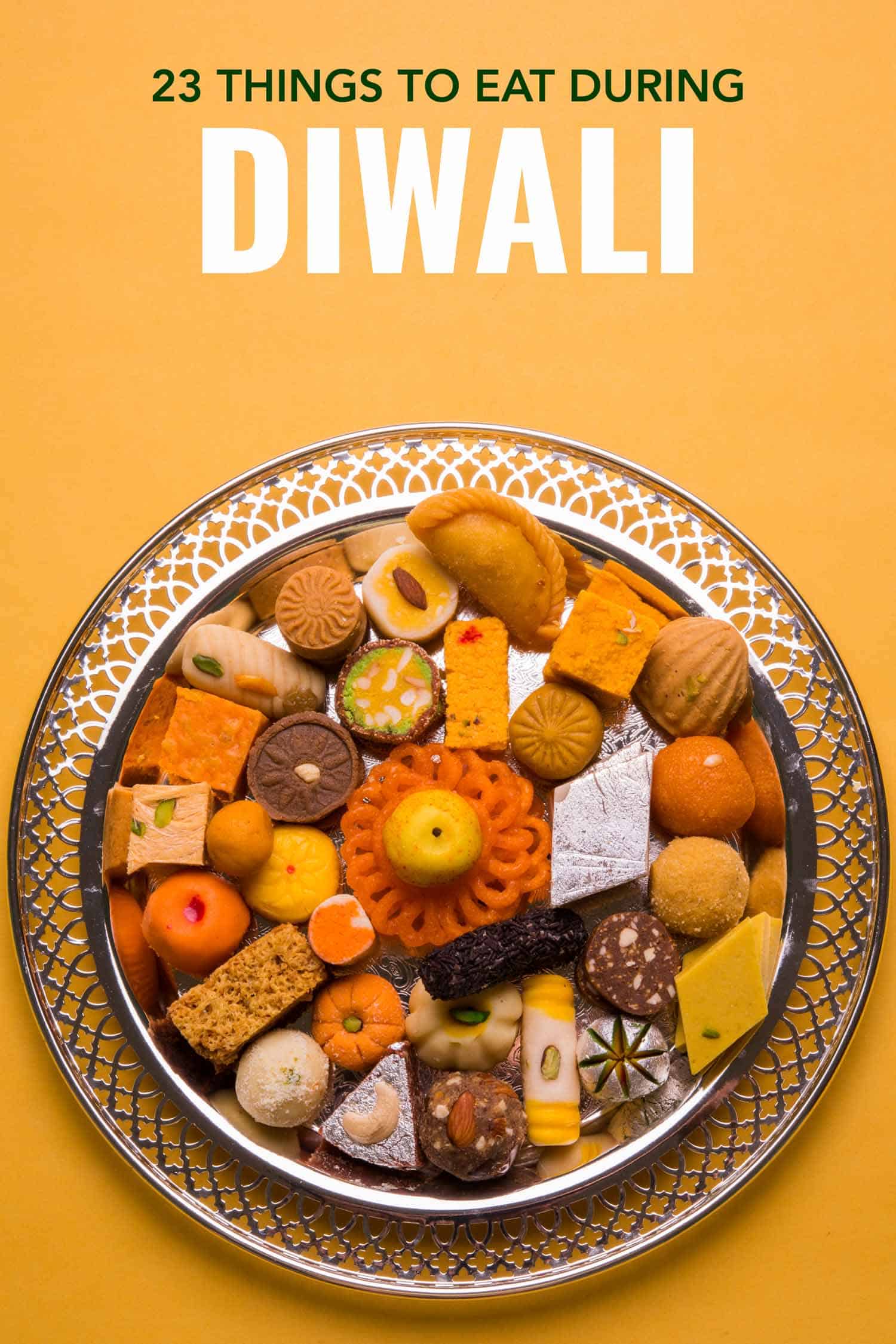 typical Indian sweets at Diwali