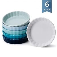 Porcelain Round Ramekins for Baking, 6 Ounces