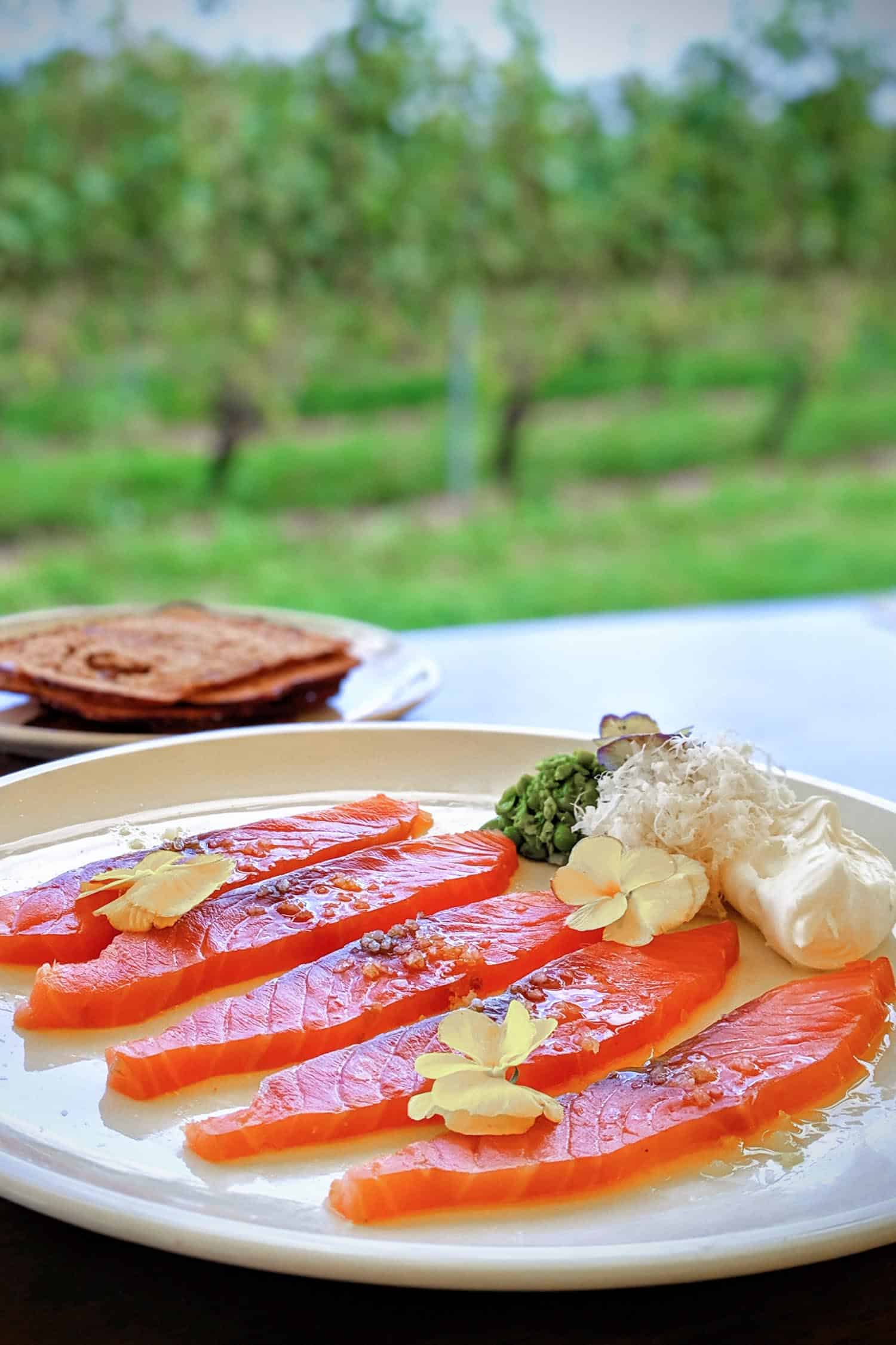 Smoked Salmon at Lightfoot & Wolfville a food stop on the Magic Wine Bus