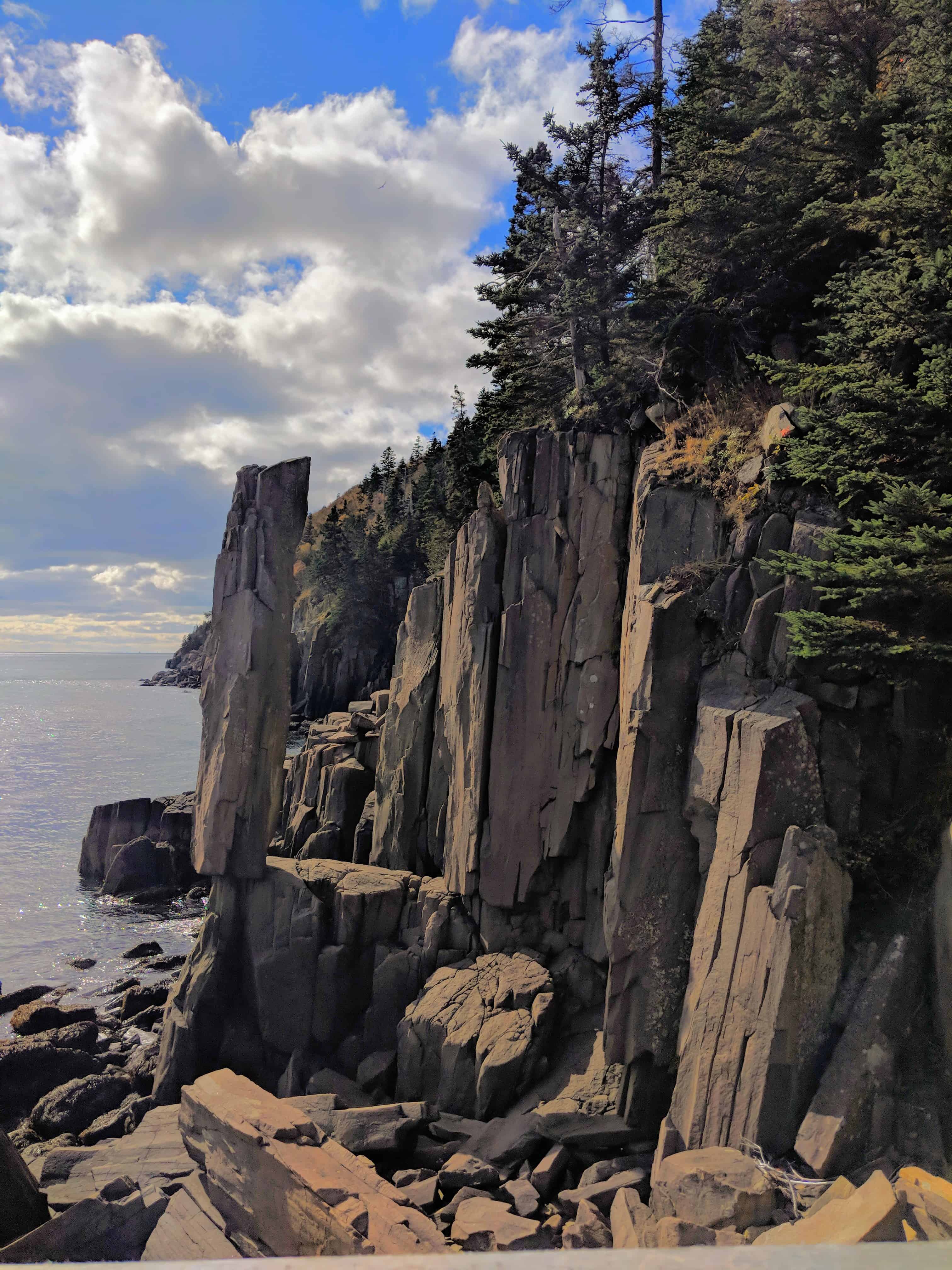 Balancing Rock outside Digby Nova Scotia Canada
