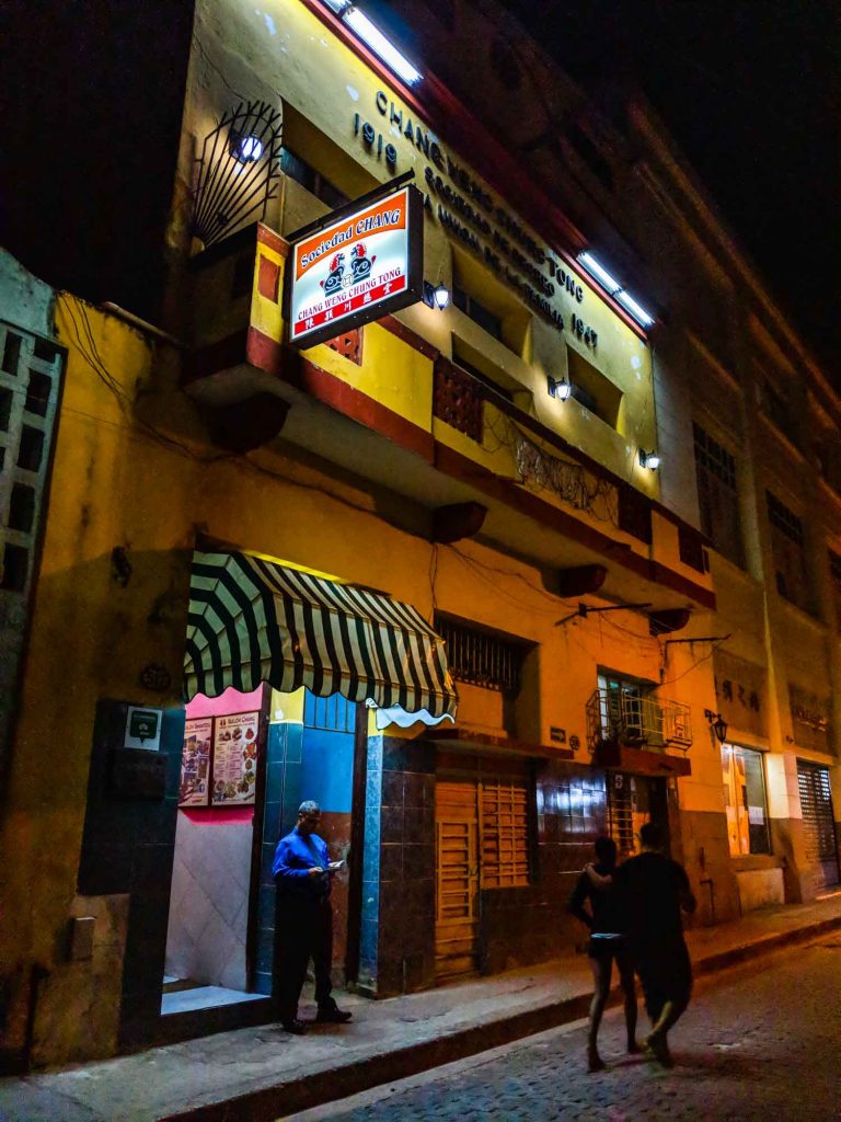 Sociedad Chang restaurant in Havana exterior