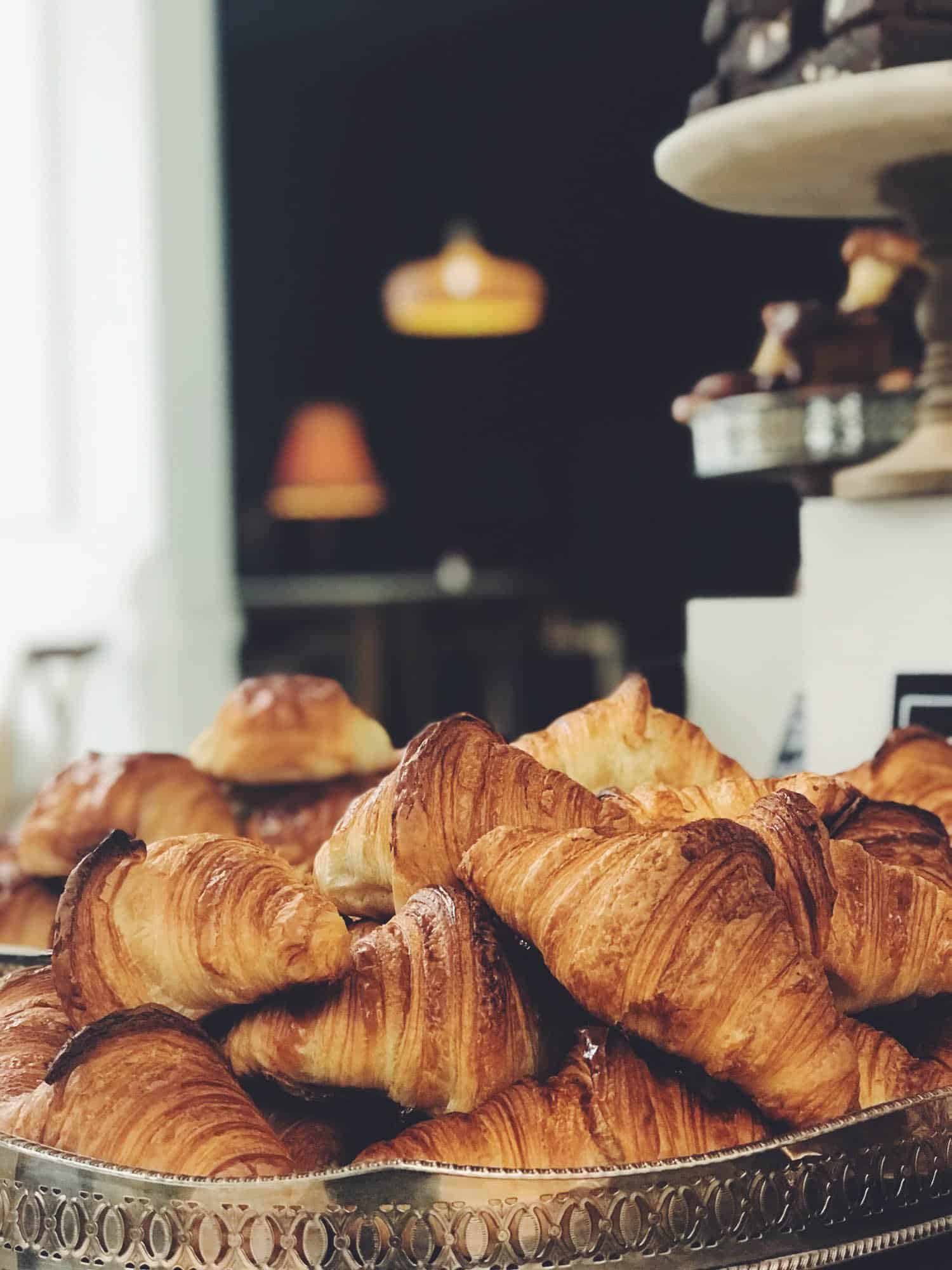 Croissants, a popular breakfast food in Paris