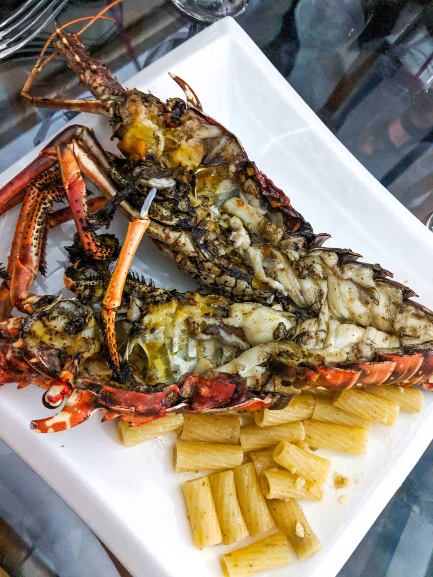 Caribbean lobster served in Varadero Cuba