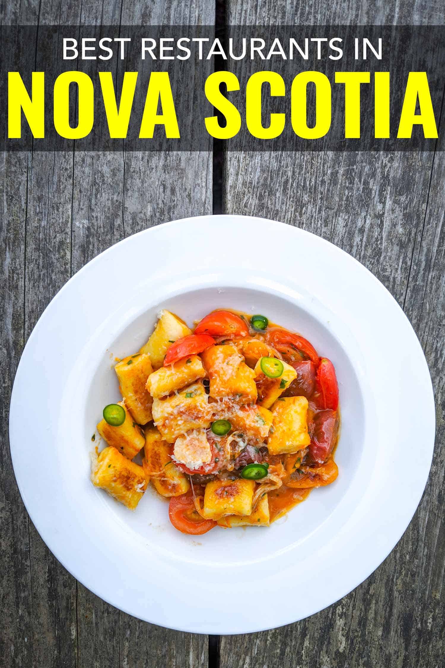 Tomato gnocchi from Dvine Morsels one of the most popular Nova Scotia restaurants