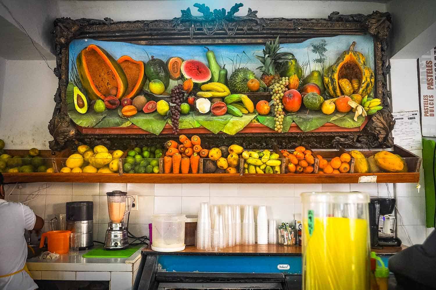 Colombian juice bar