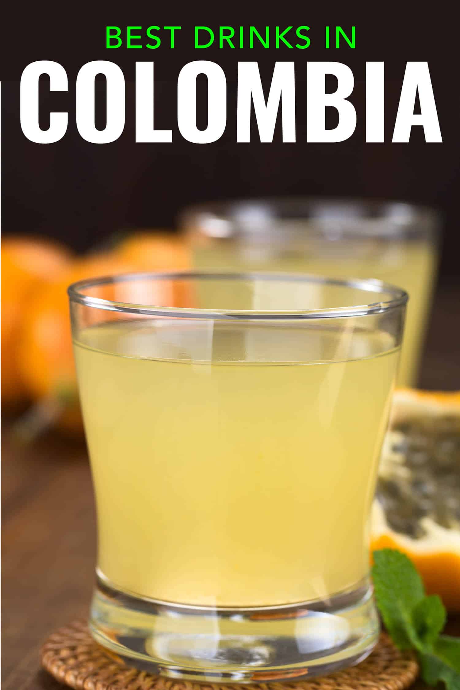 Lulo or naranjilla drink in Colombia