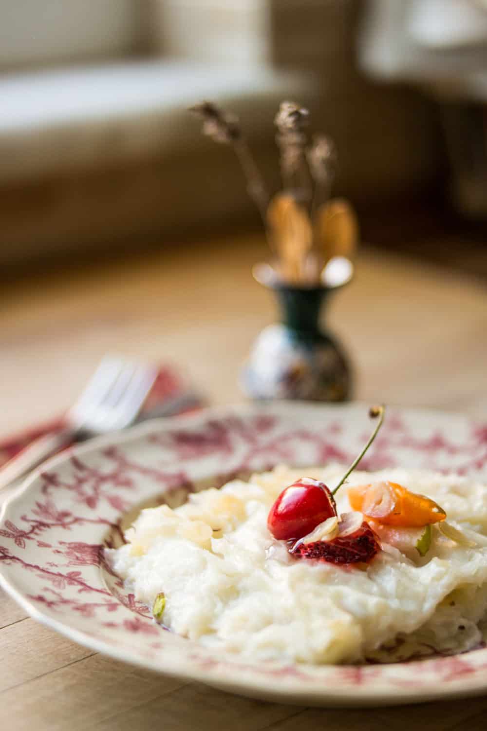 Turkish Traditional Ramadan Dessert Milk Pudding Gullac