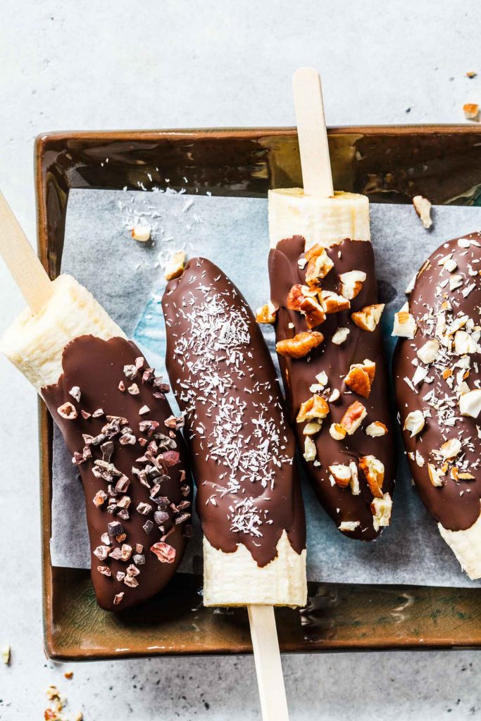 Mexican chocobananos are chocolate covered bananas