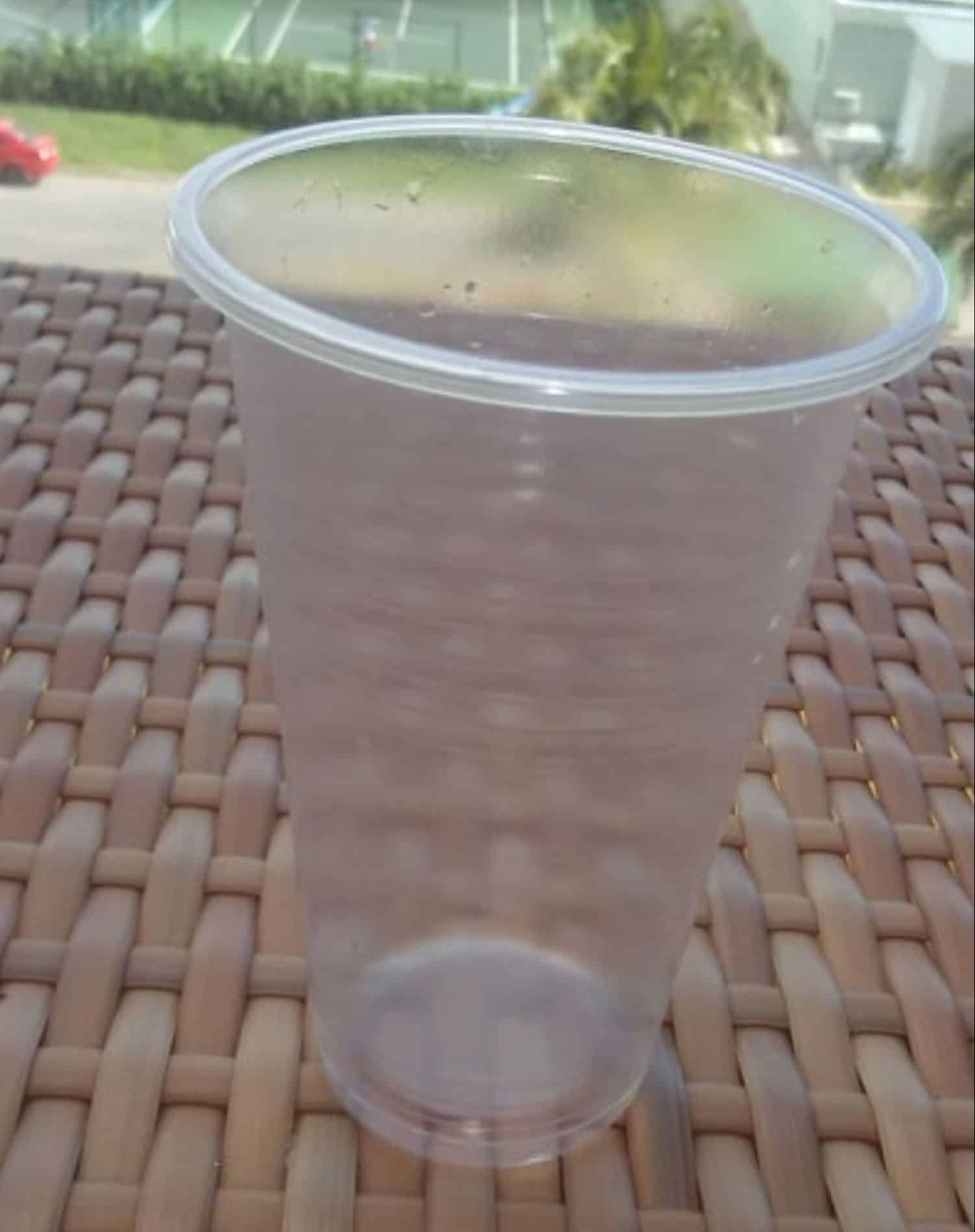 disposable plastic cup