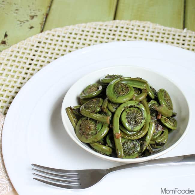 sauteed fiddlehead ferns