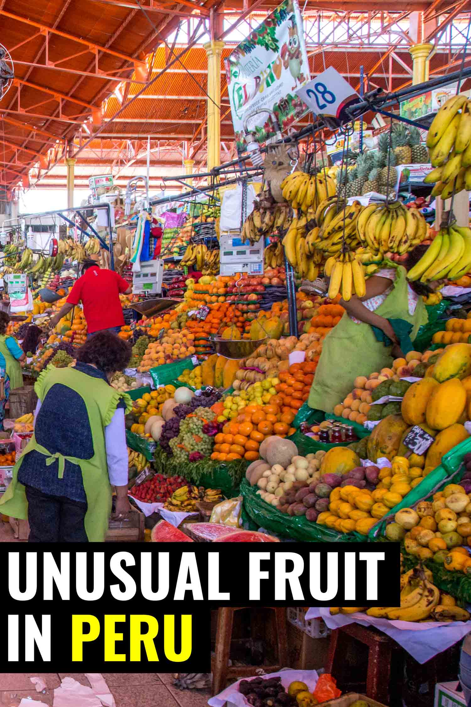 Fruit market in Peru