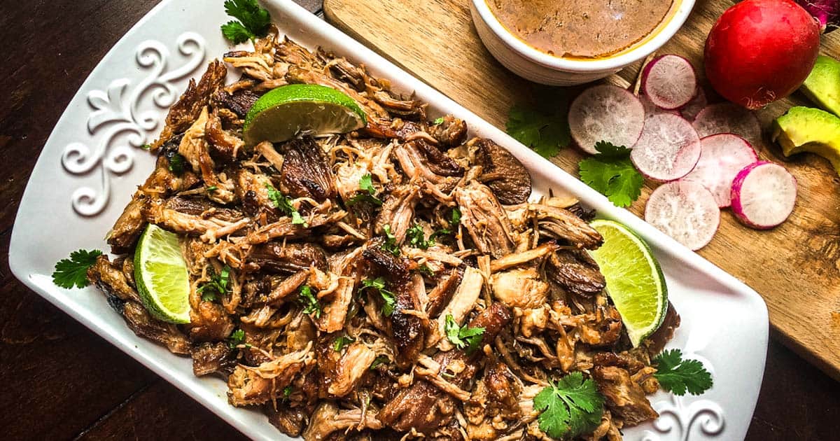 Easy Instant Pot Carnitas in One Hour! Bacon is Magic