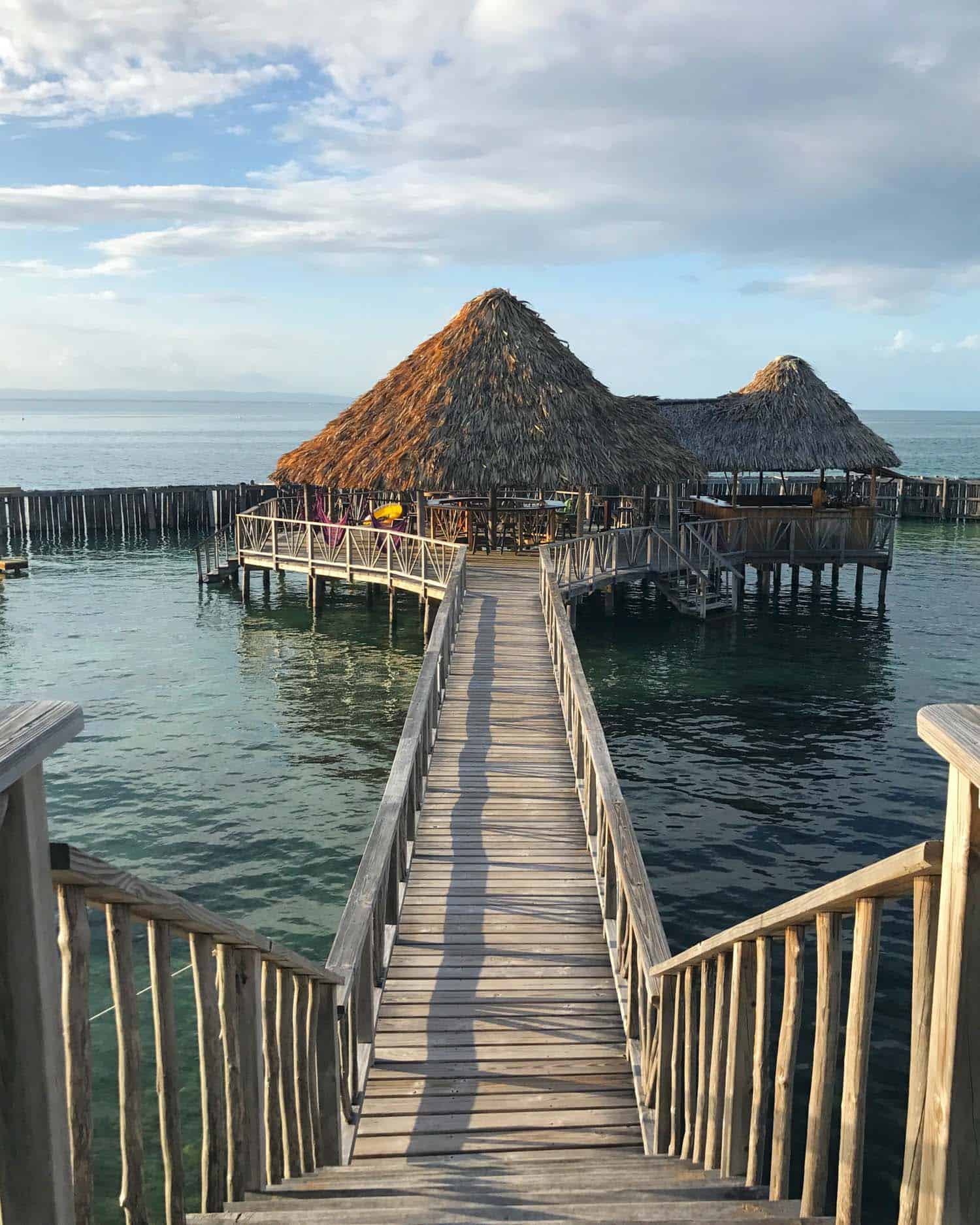 Restaurant in Belize on the water