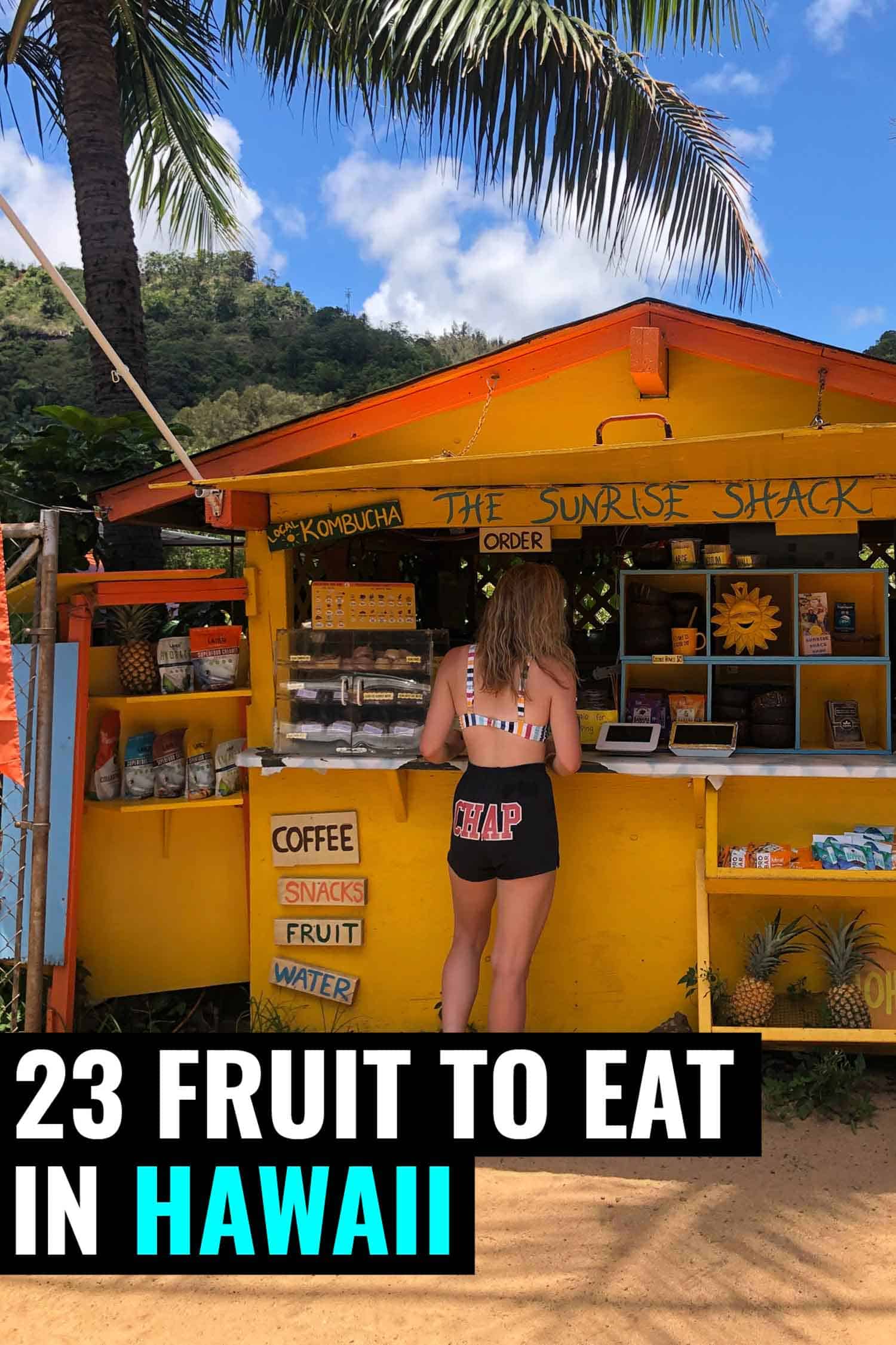 fruit stand in Hawaii