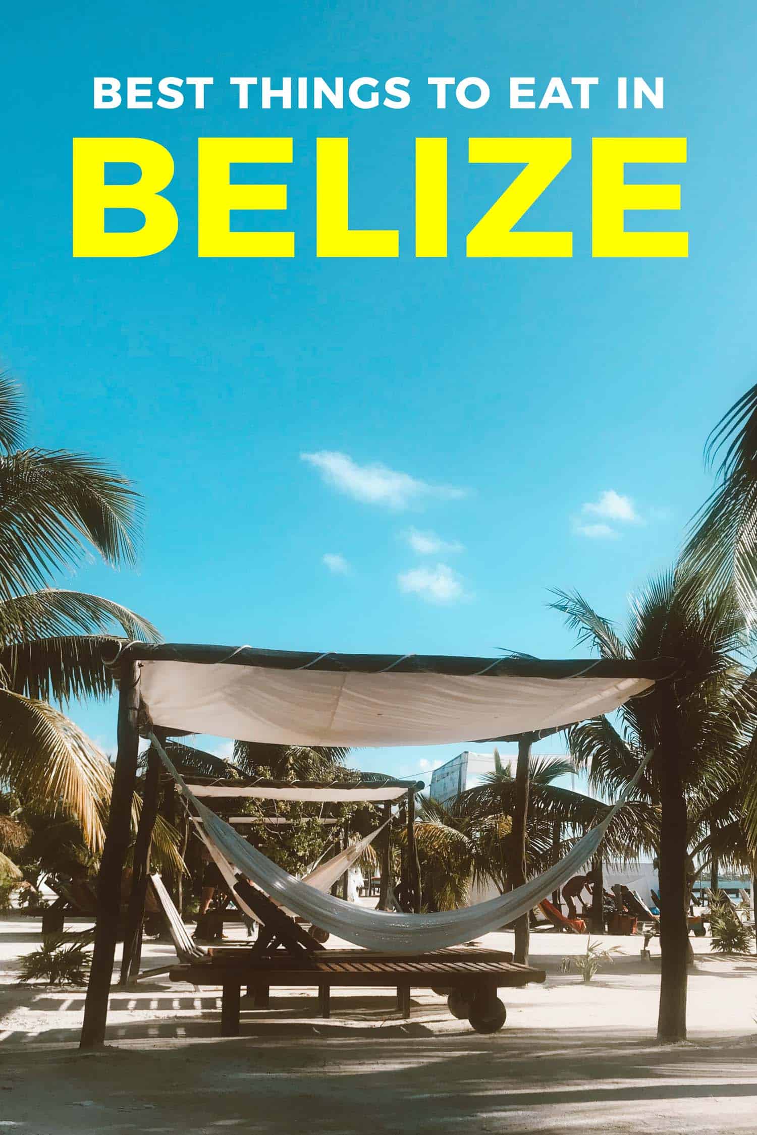 Restaurant on the beach in Caye Caulker Belize