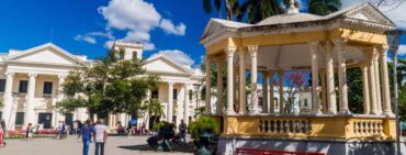 Jose Marti library Santa Clara Library View of Parque Vidal square in Santa Clara, Cuba