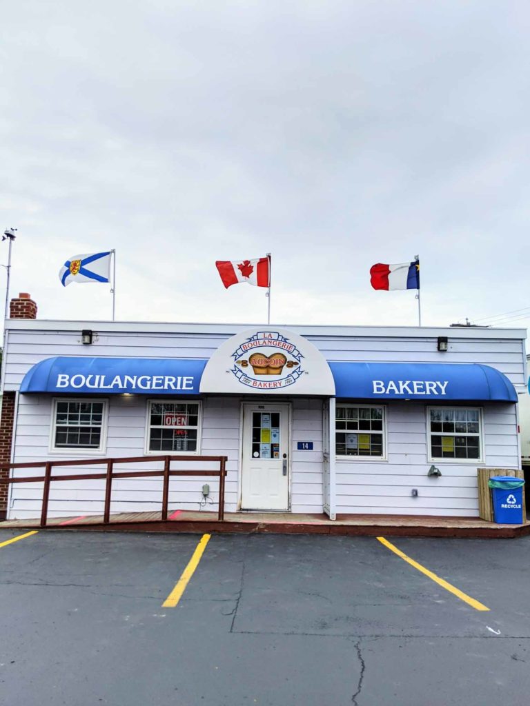 Exterior or Aucoin Bakery in Cheticamp Cape Breton